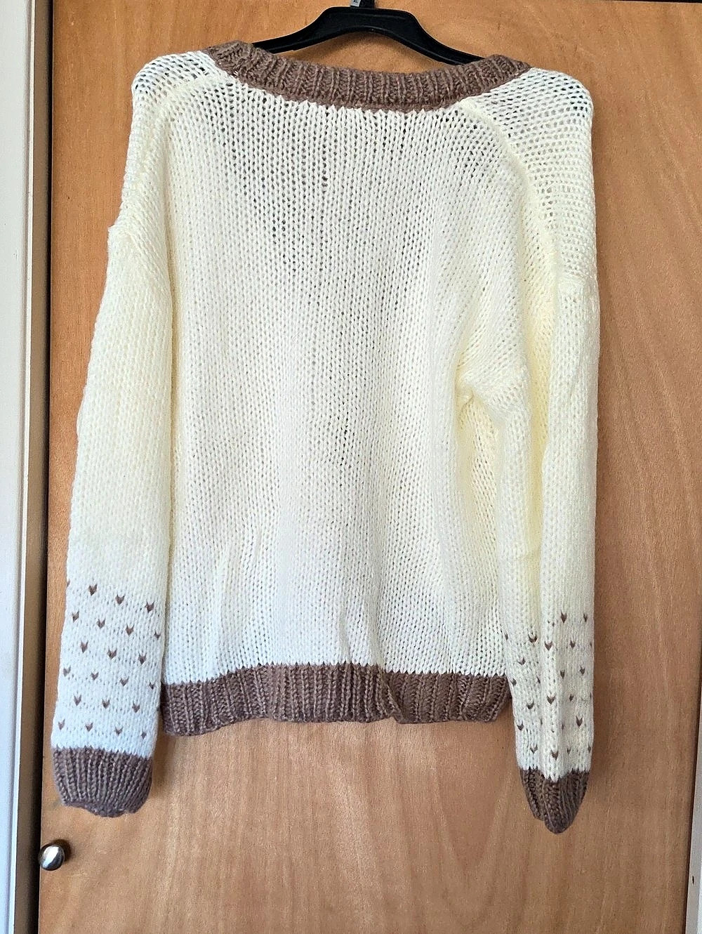 Color Block Cardigan Size Large - Picture 2 of 4